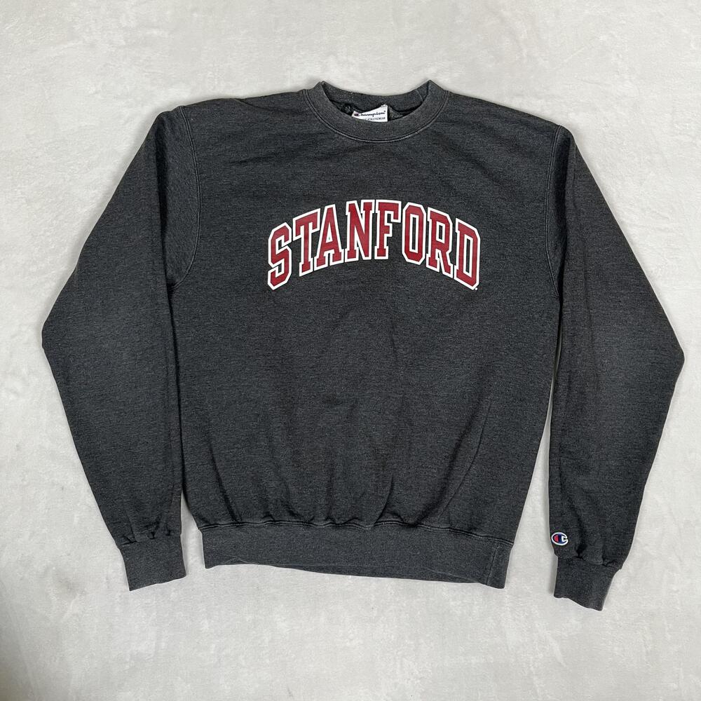 Stanford Cardinal Sweatshirt Mens Medium Gray NCAA College Champion Crewneck